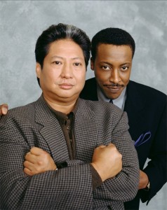 Sammo Hung and Arsenio Hall in "Martial Law," which aired on CBS in 1998-2000.