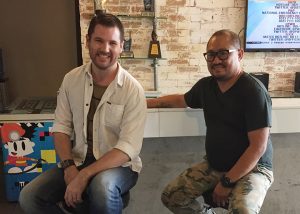Paul Bramhall with "Nilalang" director Pedring Lopez.