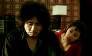 Choi Min-Sik and Kang Hye-Jung in Oldboy.