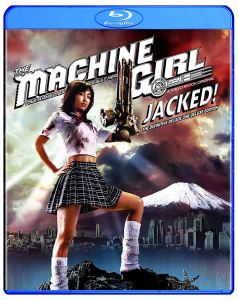 "The Machine Girl: Jacked! Definitive Decade One" Blu-ray Cover