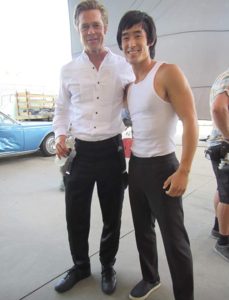 Brad Pitt and Mike Moh and that dented car.