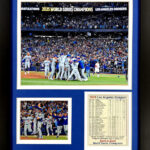 Framed 2025 World Series Champions memorabilia